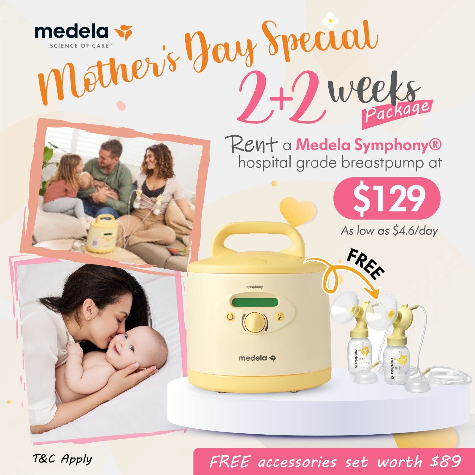 Medela Mother's Day Special Offer Symphony Rental Package