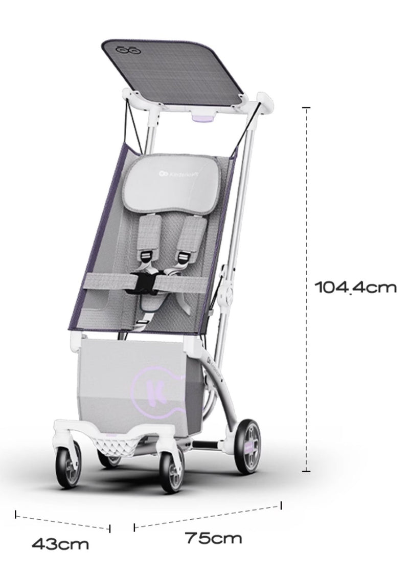 KINDERKRAFT Compact Stroller, KP2, Grey