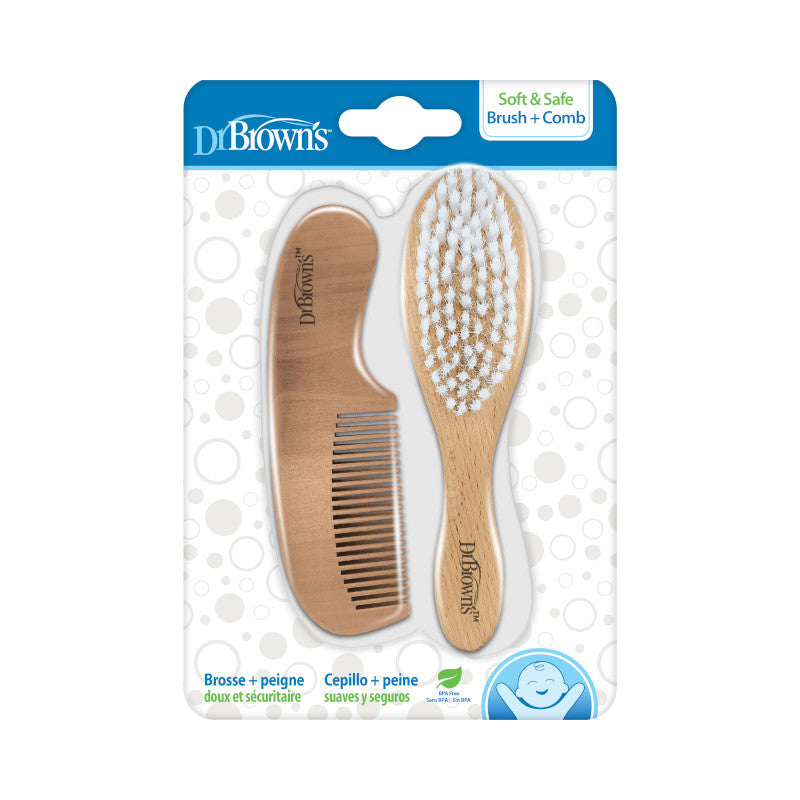 DR. BROWN'S Soft & Safe Brush + Comb Set