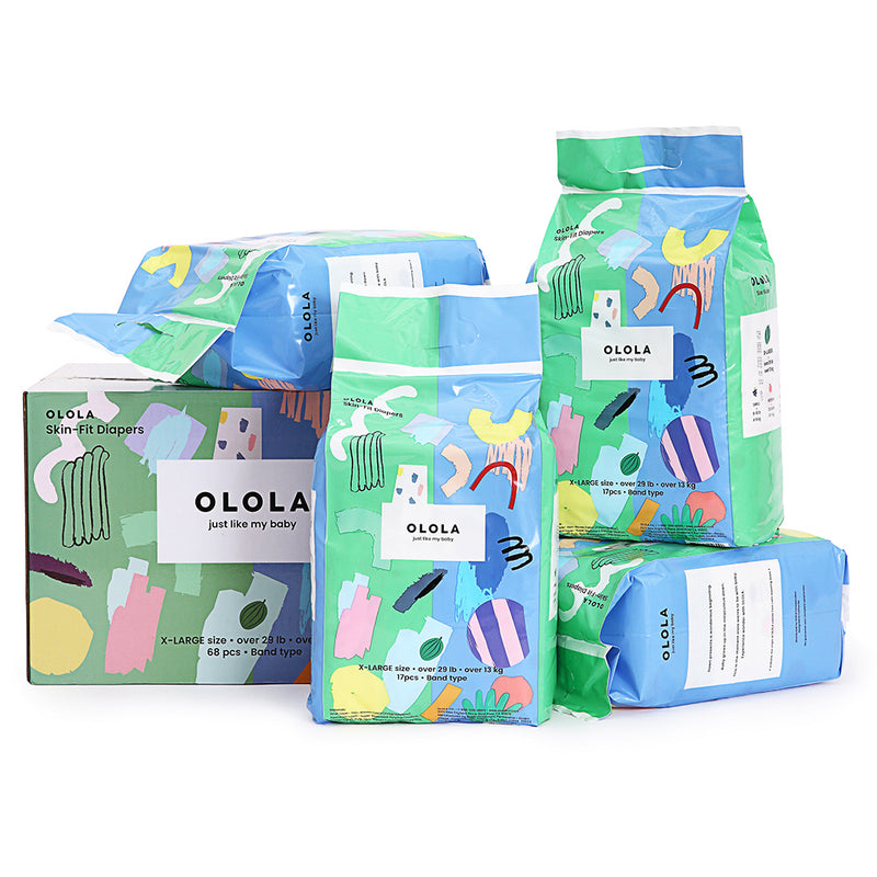 OLOLA Diaper, Skin-Fit Band Type, Size: X-Large