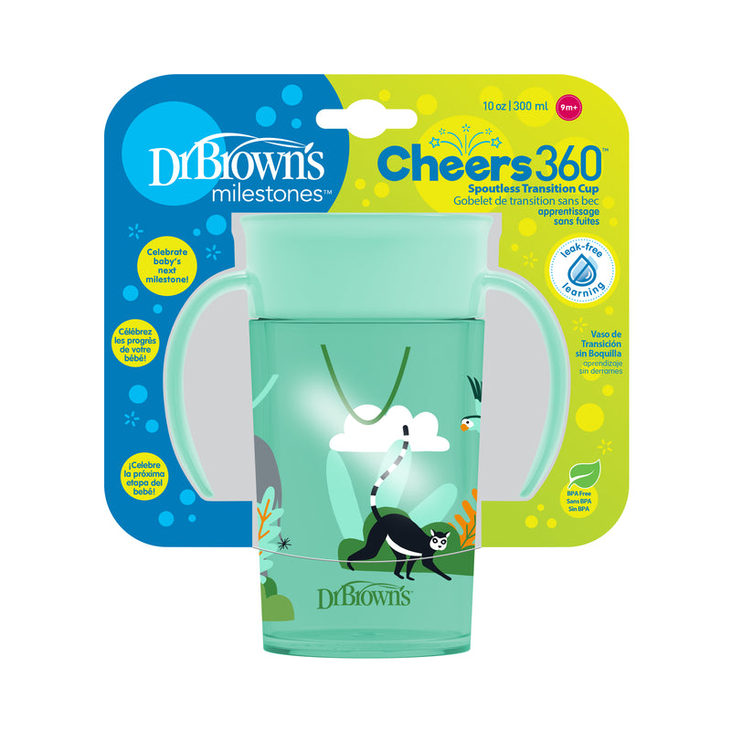 DR. BROWN'S Smooth Wall Cheer360 Cup w/ Handles, 200ml, Assorted Designs