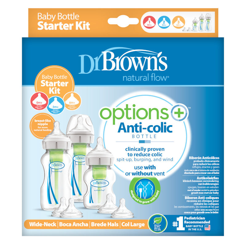DR. BROWN'S Options+ Wide Neck PP Bottle Starter Kit