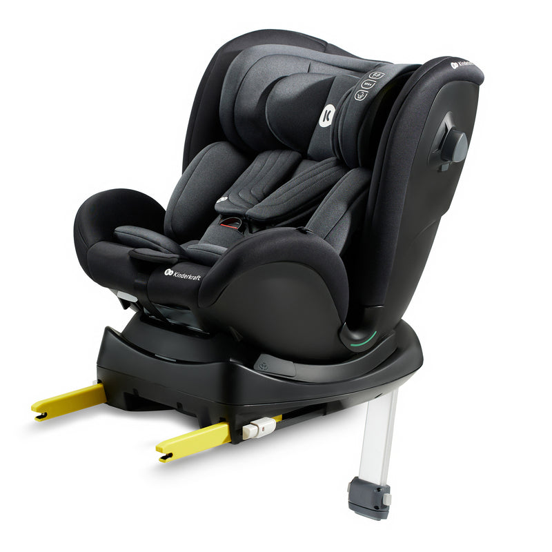 KINDERKRAFT 360º Rotational Car Seat, Xrider, Black