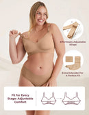 MOMCOZY Ultra Soft Seamless Nursing Bra