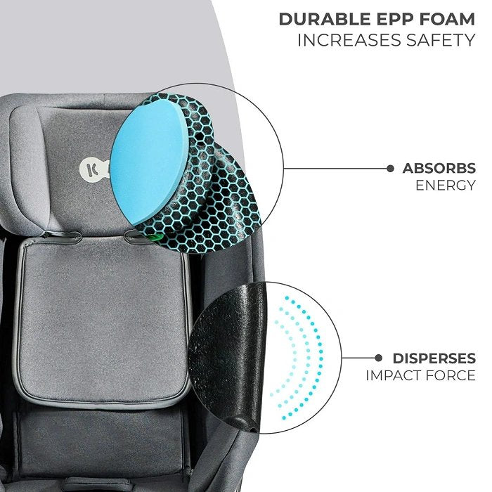 KINDERKRAFT 360º Rotational Car Seat, Xrider, Grey