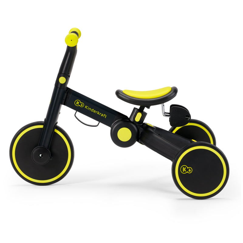 KINDERKRAFT Tricycle w/Push Handle, 4Trike, Black