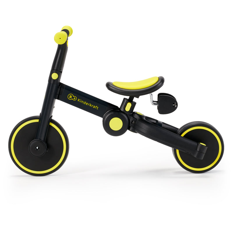 KINDERKRAFT Tricycle w/Push Handle, 4Trike, Black