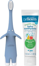 DR. BROWN'S Infant-To-Toddler Toothbrush & Toothpaste Combo Pack, Assorted Designs