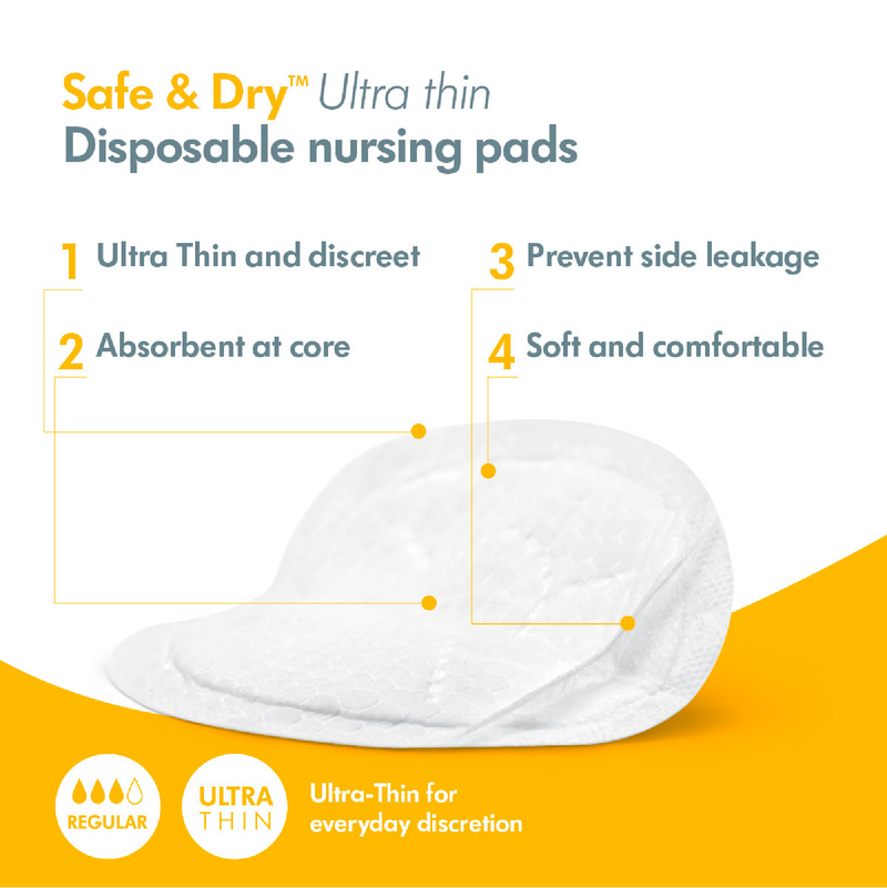 MEDELA Safe & Dry Ultra Thin Disposable Nursing Pads