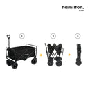 HAMILTON Flexi-Fold Wagon Plus w/Brake Wheels