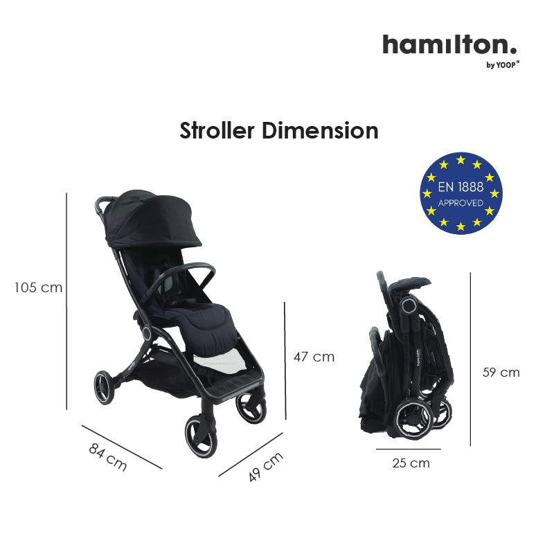 Hamilton S2 Stroller |  Babyboo Online Singapore