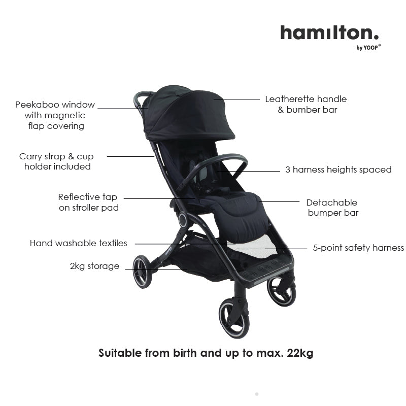 Hamilton S2 Stroller |  Babyboo Online Singapore