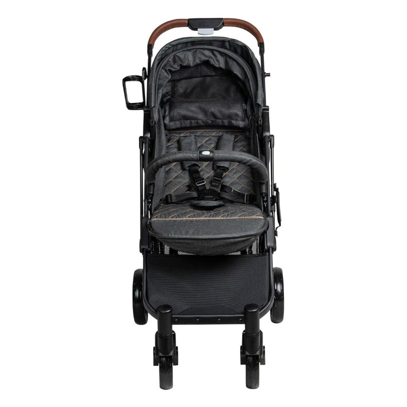 BONBIJOU Lux Stroller w/Stroller Bag, Pebble Grey