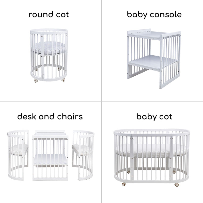 BONBIJOU 7-in-1 Convertible Baby Cot, Doozy