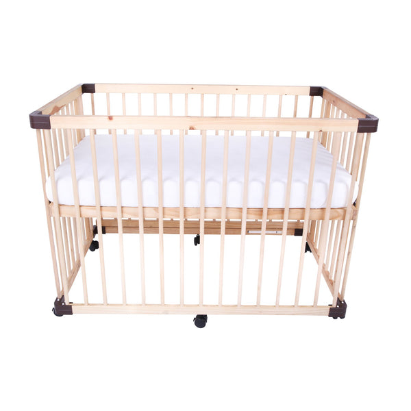 BONBIJOU Takara Multi-purpose Baby Cot, Natural w/o Varnish