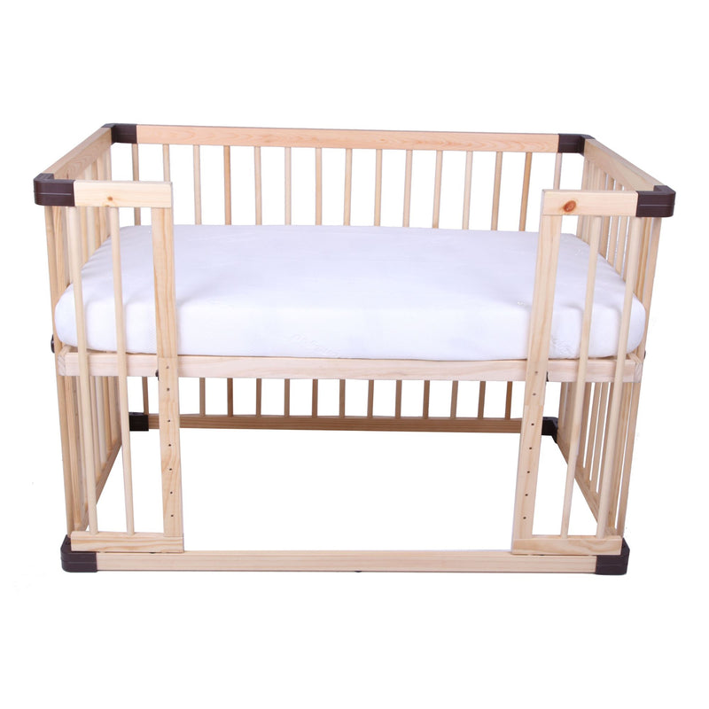 BONBIJOU Takara Multi-purpose Baby Cot, Natural w/o Varnish