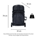 BONBIJOU Lucio Quick-fold Stroller, Black