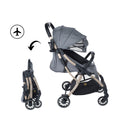 BONBIJOU Lucio Quick-fold Stroller, Grey