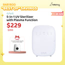["Best Of" Savings] ENVE 5-in-1 UV Sterilizer + Free Portable Bottle Warmer