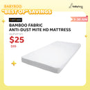 ["Best Of" Savings] BONBIJOU Bamboo Fabric Anti Dust-Mite High Density Foam Mattress