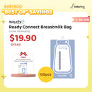 ["Best Of" Savings] ISA UCHI Ready Connect Breastmilk Bag, 120s + Free Starter Pack