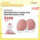 ["Best Of" Savings] MOMCOZY M9 Mobile Flow Hands-Free Breast Pump + Free Gifts