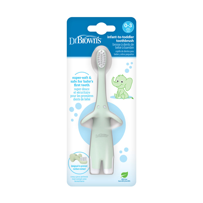 DR. BROWN'S Infant-to-Toddler Toothbrush, Assorted Designs