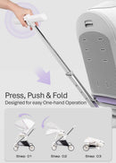 KINDERKRAFT Compact Stroller, KP1, Grey