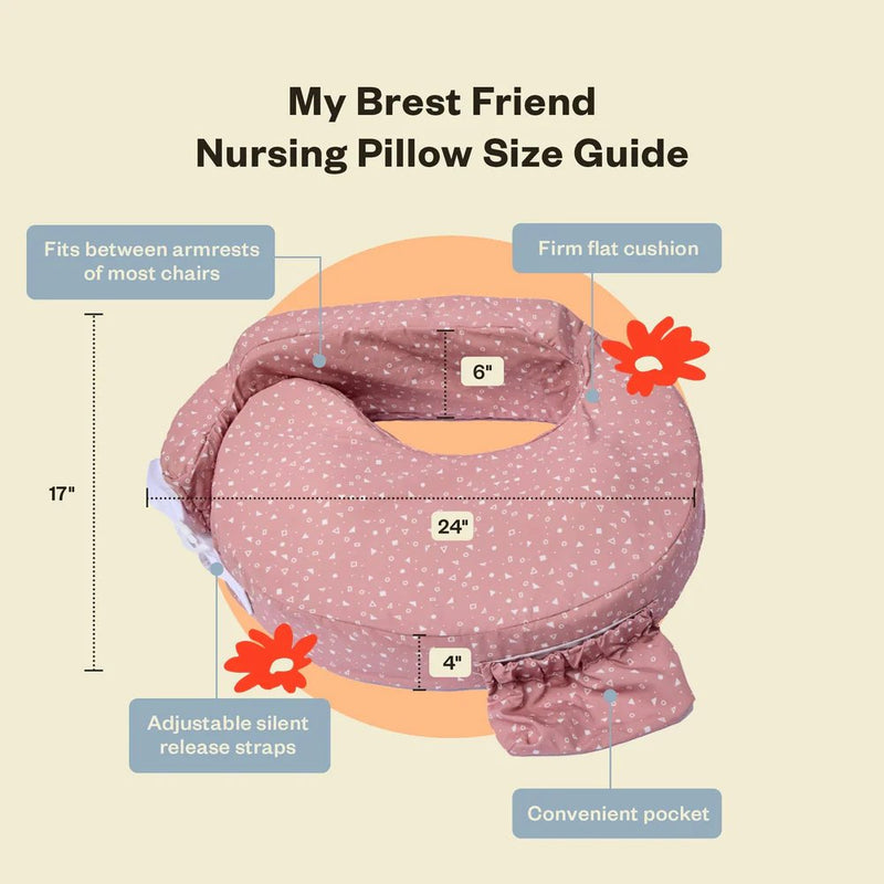 MY BREST FRIEND Nursing Pillow, Coral