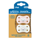 DR. BROWN'S Advantage™ One-Piece Silicone Pacifier, 0-6 Months