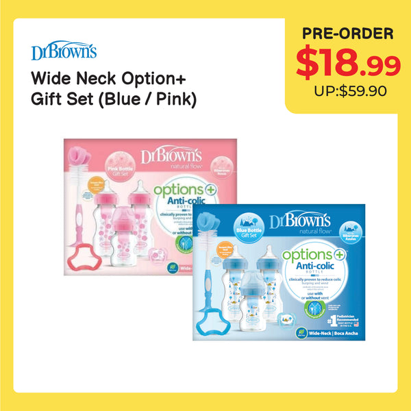 [Little Wonders Deal] DR. BROWN'S Options+ Wide Neck Bottle Gift Set