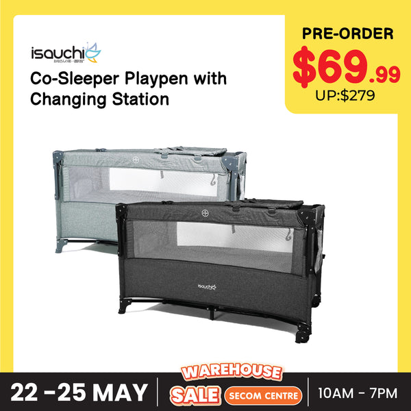 [Pre-Order] Isa Uchi Co-Sleeper Playpen with Changing Station