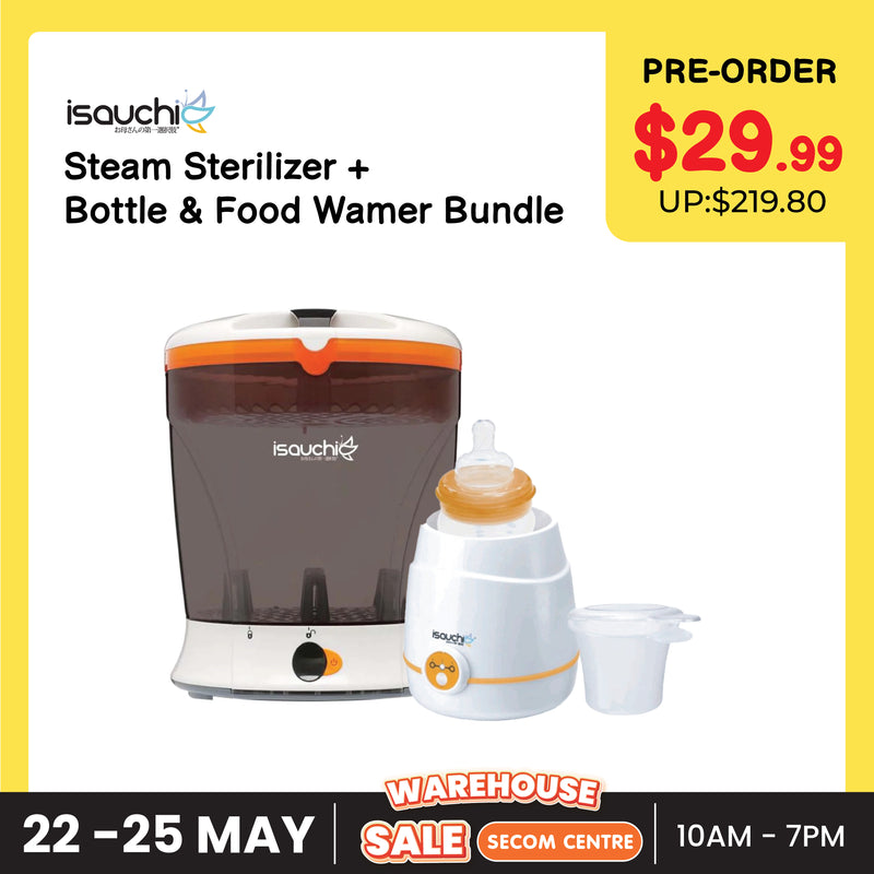 [Pre-Order] ISA UCHI Steam Sterilizer + Bottle/Food Warmer Bundle