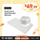 [Pre-Order] BONBIJOU Snug Cool & Safe Washable Mattress, 61x120cm