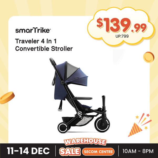 [Pre-Order] SMARTRIKE Traveler ActiveStroller, Assorted Colors