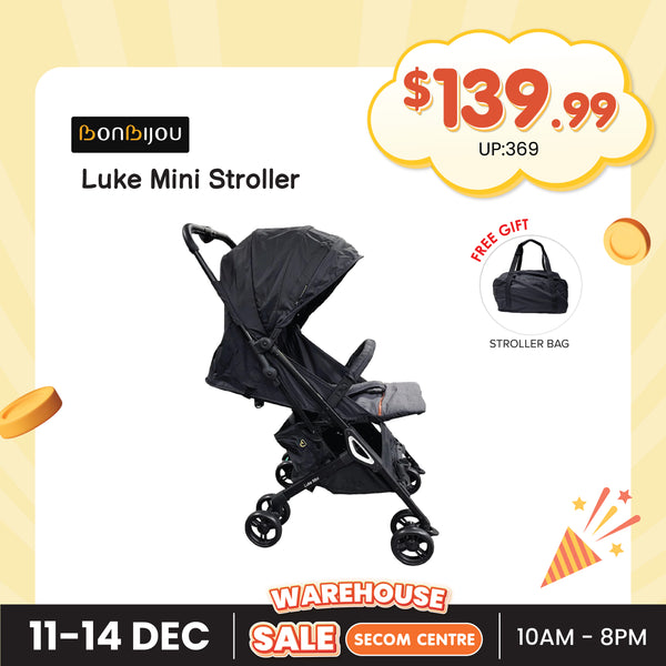 [Pre-Order] BONBIJOU Luke Mini Stroller, Black
