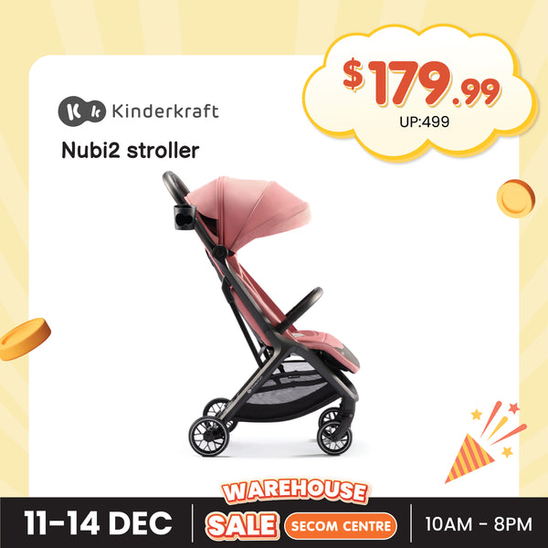 [Pre-Order] KINDERKRAFT Stroller, Nubi 2, Pink