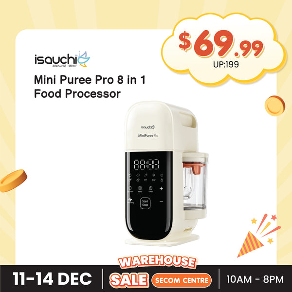 [Pre-Order] ISA UCHI Mini Puree Pro Baby Food Processor