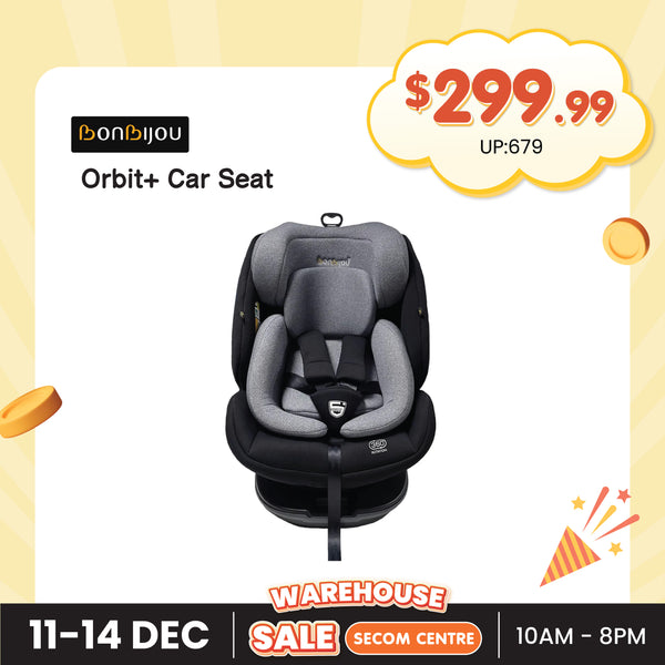 [Pre-Order] BONBIJOU Orbit+ Car Seat, Grey