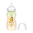 DR. BROWN'S Options+ Wide Neck PPSU Bottle w/L2 Nipple, Dragon, 270ml, 1-Pack