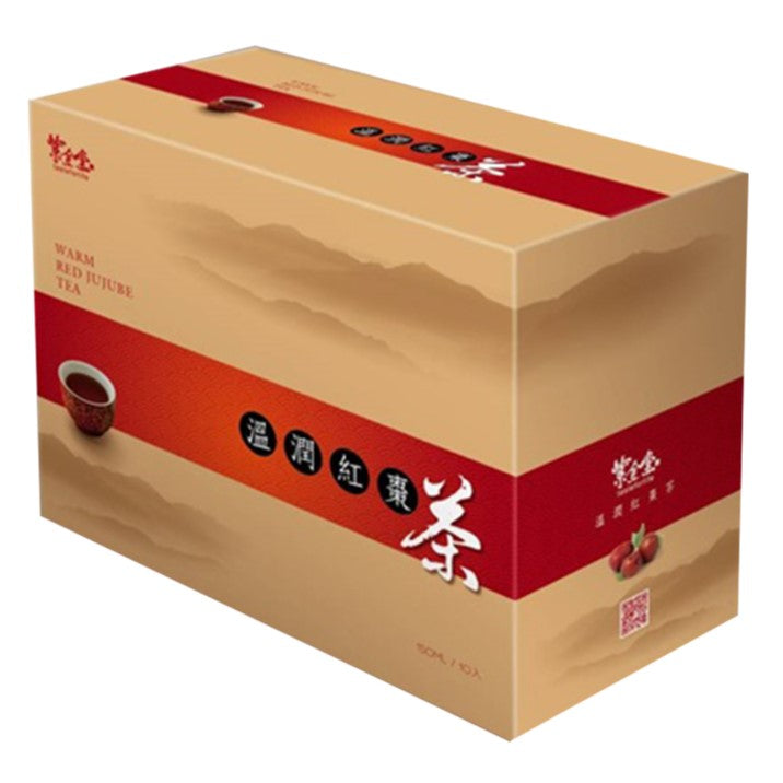 紫金堂 ZI JIN TANG Warm Red Jujube Tea, 10 Packs/Box