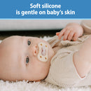 DR. BROWN'S Advantage™ One-Piece Silicone Pacifier, 0-6 Months