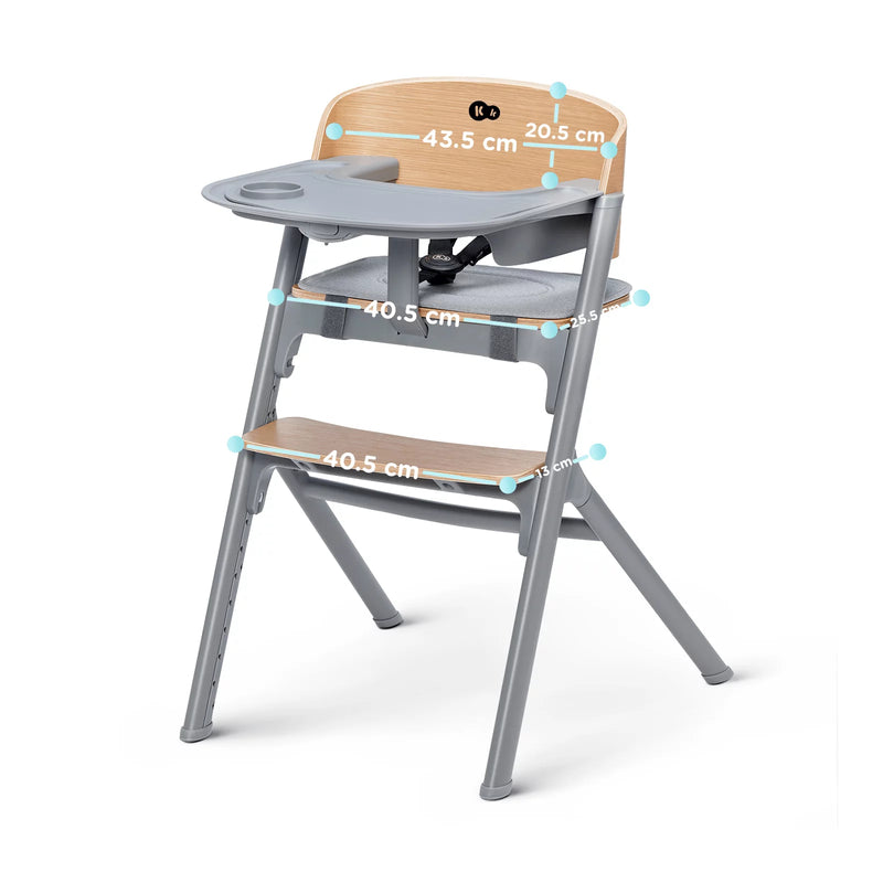 KINDERKRAFT Feeding Chair, Livy w/Calmee, Wood