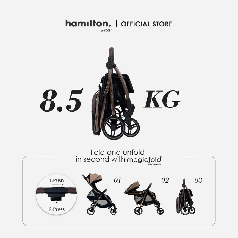 Hamilton Max Stroller | MagicFold™