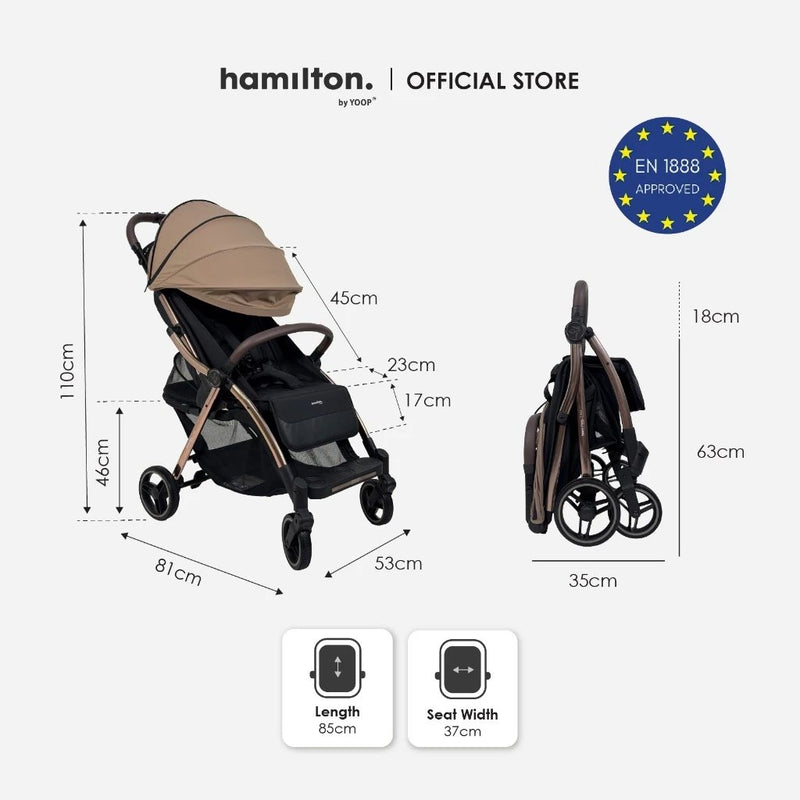 Hamilton Max Stroller | MagicFold™