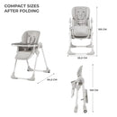 KINDERKRAFT High Chair, Yummy, Grey