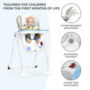 KINDERKRAFT High Chair, Yummy, Grey