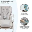 KINDERKRAFT High Chair, Yummy, Grey