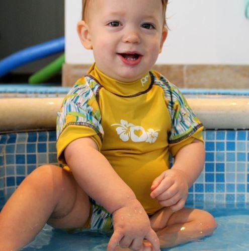 Close Parent Pop-In Rash Vest, Crocodile, Assorted Sizes