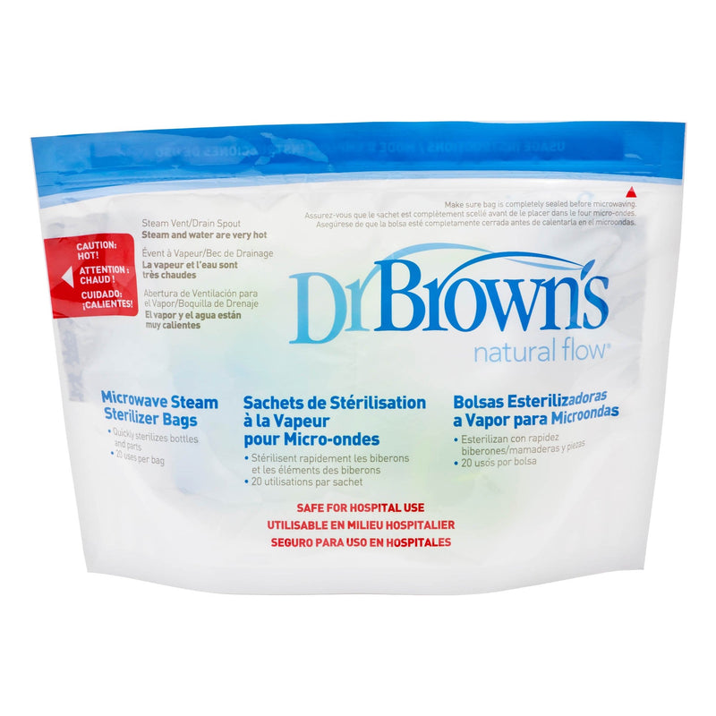 Dr Brown's Microwave Steam Sterilizer Bags, 5s